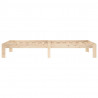 Estructura de cama de madera maciza de pino 90x200 cm 5