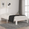 Estructura de cama madera maciza de pino blanco 90x200 cm 1