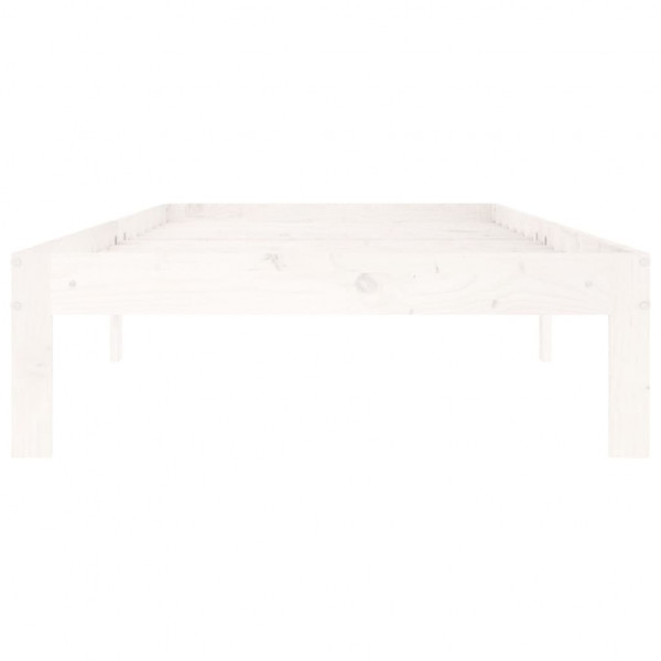 Estructura de cama madera maciza de pino blanco 90x200 cm M 5