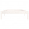 Estructura de cama madera maciza de pino blanco 100x200 cm 5