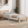 Estrutura de cama solteiro 90x190 cm madeira maciça 1