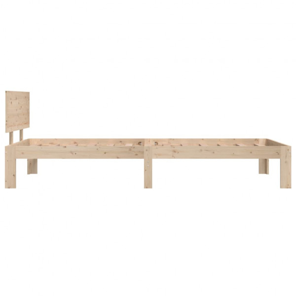 Estructura de cama de madera maciza de pino 90x200 cm M 5