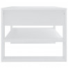 Mesa de centro madera contrachapada blanco 102x55x42 cm 4