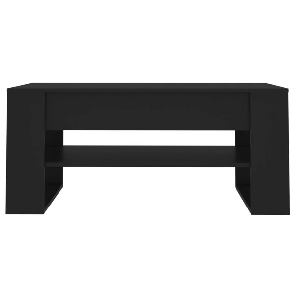 Mesa de centro madera contrachapada negro 102x55x45 cm M 3