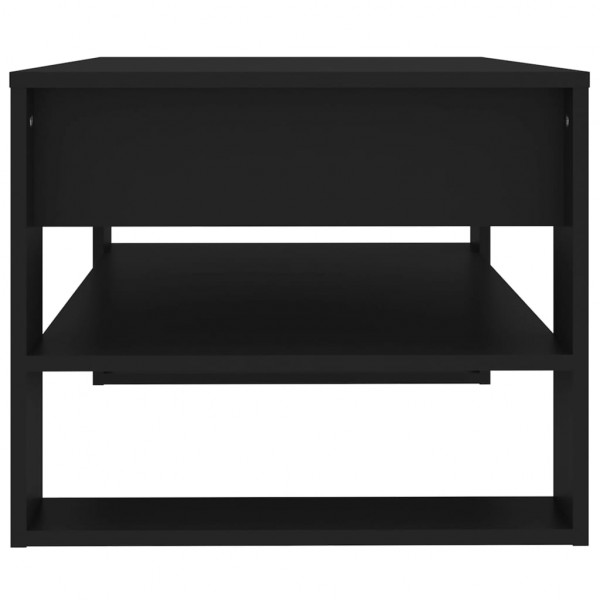 Mesa de centro madera contrachapada negro 102x55x45 cm M 4
