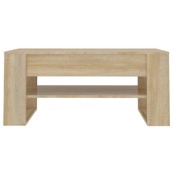 Mesa de centro madera contrachapada roble Sonoma 102x55x45 cm M 3