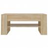 Mesa de centro madera contrachapada roble Sonoma 102x55x45 cm 3