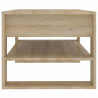 Mesa de centro madera contrachapada roble Sonoma 102x55x45 cm 4