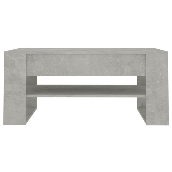 Mesa de centro madera contrachapada gris hormigón 102x55x45 cm M 3