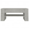 Mesa de centro madera contrachapada gris hormigón 102x55x45 cm 3