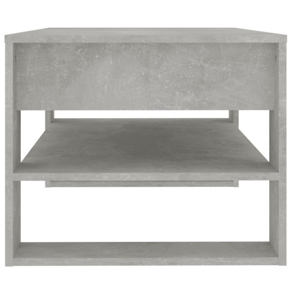 Mesa de centro madera contrachapada gris hormigón 102x55x45 cm M 4