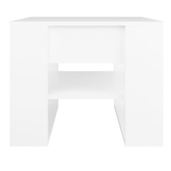 Mesa de centro madera contrachapada blanco 55.5x55x45 cm M 3