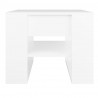 Mesa de centro madera contrachapada blanco 55.5x55x45 cm 3