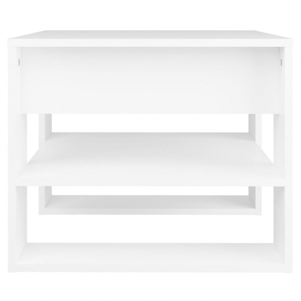 Mesa de centro madera contrachapada blanco 55.5x55x45 cm M 4