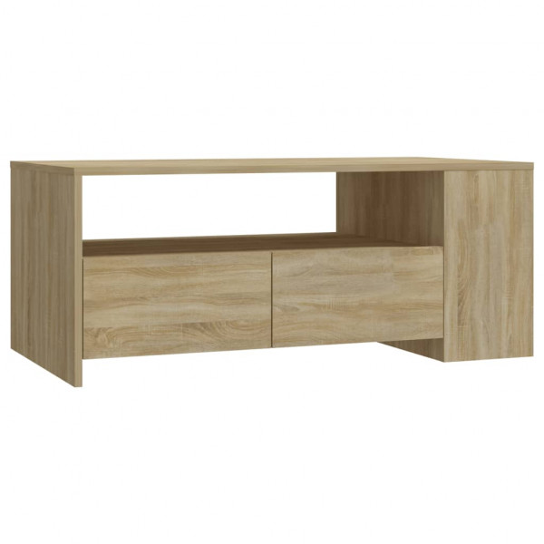 Mesa de centro madera de ingeniería roble Sonoma 102x55x42 cm M 2