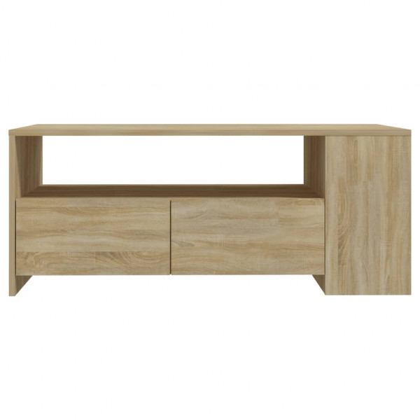 Mesa de centro madera de ingeniería roble Sonoma 102x55x42 cm M 3