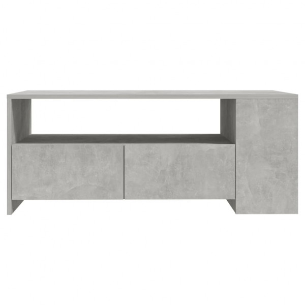 Mesa de centro madera de ingeniería gris hormigón 102x55x42 cm M 3