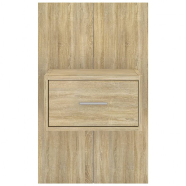 Mesita de noche de pared roble Sonoma M 5