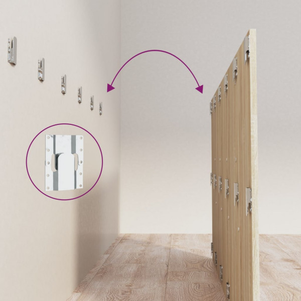 Cabeceira cama 200x1.5x80 cm derivados madeira carvalho sonoma M 5