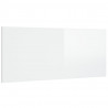 Cabeceira cama 200x1.5x80 cm derivados madeira branco brilhante 2