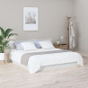 Cabecero cama madera contrachapada blanco brillo 200x1.5x80 cm 3