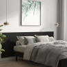 Cabeceira de parede 240x1.5x80 cm derivados de madeira preto 3