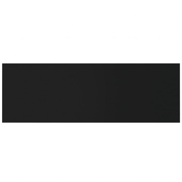 Cabecero de cama pared madera contrachapada negro 240x1.5x80cm M 5