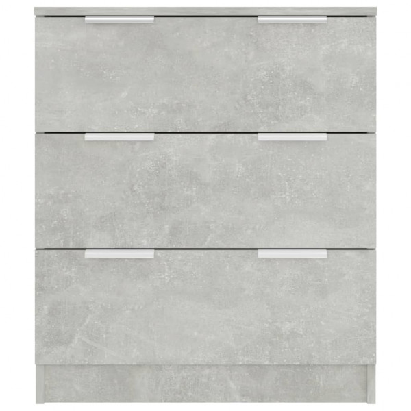 Aparador de madera contrachapada gris hormigón 60x30x70 cm M 5