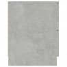 Mesita de noche 2 uds madera contrachapada gris hormigón 5