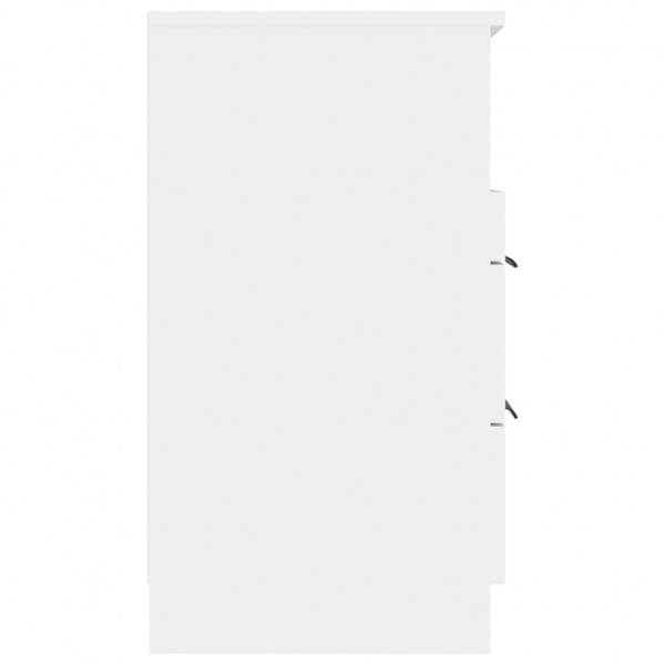 Mesas de cabeceira 2 pcs madeira processada branco M 5