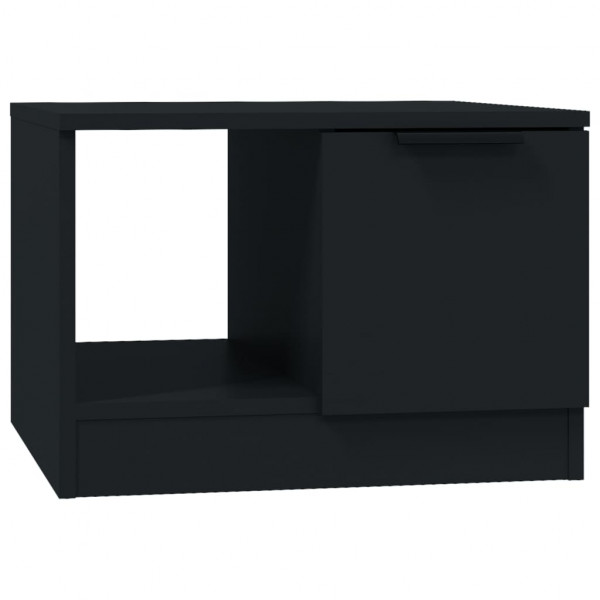 Mesa de centro madera contrachapada negro 50x50x36 cm M 2