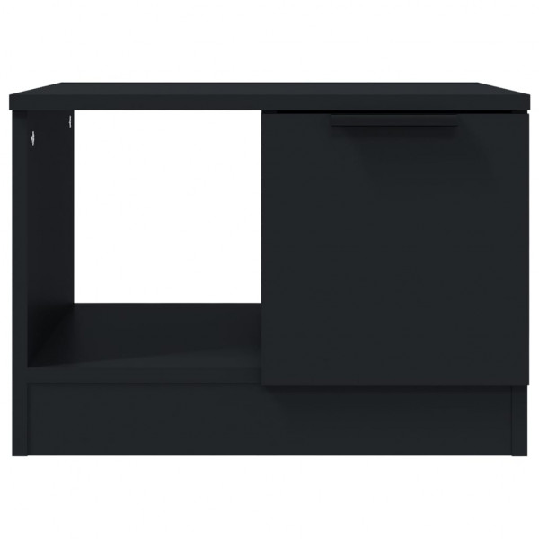 Mesa de centro madera contrachapada negro 50x50x36 cm M 5