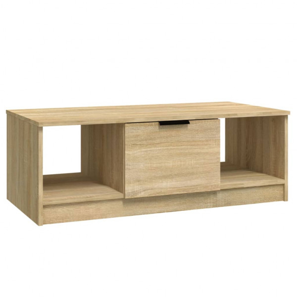 Mesa de centro madera de ingeniería roble Sonoma 102x50x36 cm M 2