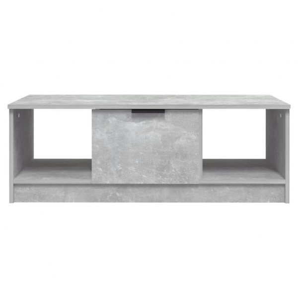 Mesa de centro madera de ingeniería gris hormigón 102x50x36 cm M 2