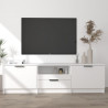Mueble para TV madera contrachapada blanco 140x35x40 cm 1