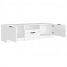 Mueble para TV madera contrachapada blanco 140x35x40 cm 5