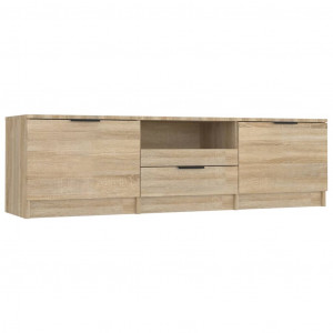 Mueble de TV madera contrachapada roble Sonoma 140x35x40 cm H
