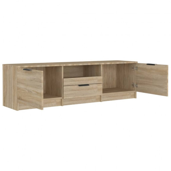 Mueble de TV madera contrachapada roble Sonoma 140x35x40 cm M 5