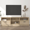Mueble de TV madera contrachapada roble Sonoma 150x33.5x45 cm 1
