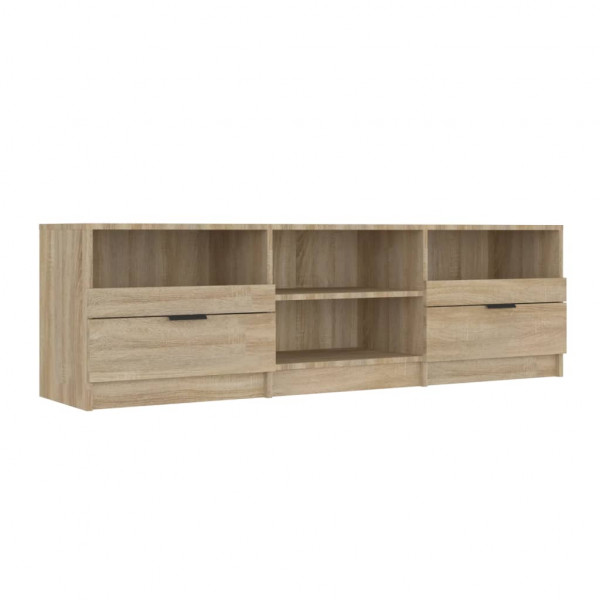 Mueble de TV madera contrachapada roble Sonoma 150x33.5x45 cm M 2