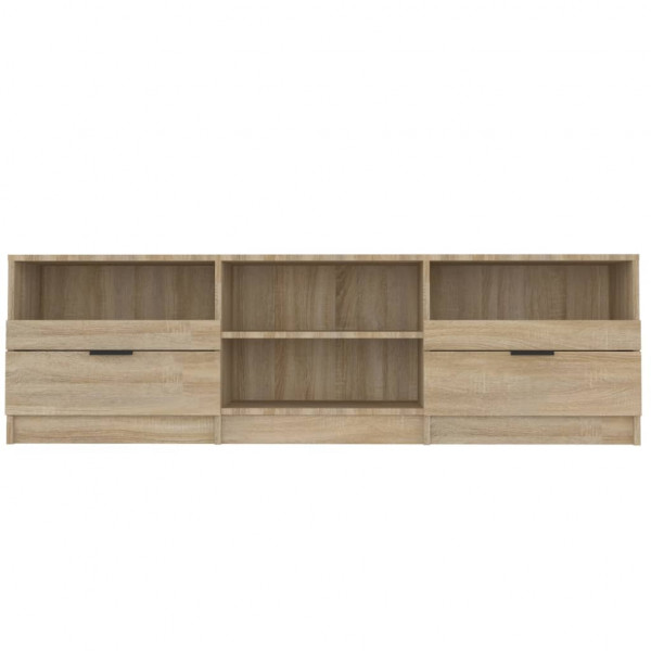 Mueble de TV madera contrachapada roble Sonoma 150x33.5x45 cm M 4