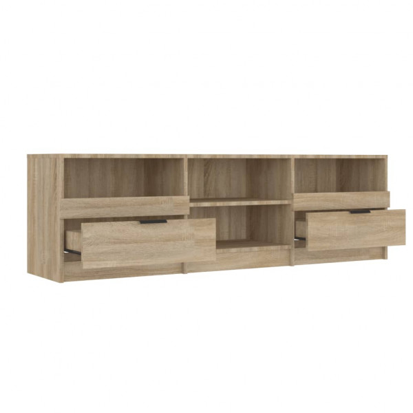Mueble de TV madera contrachapada roble Sonoma 150x33.5x45 cm M 5