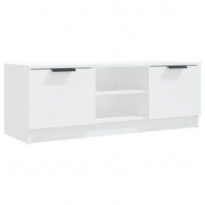 Mueble de TV madera contrachapada blanco 102x35x36.5 cm H