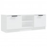 Mueble de TV madera contrachapada blanco 102x35x36.5 cm 2