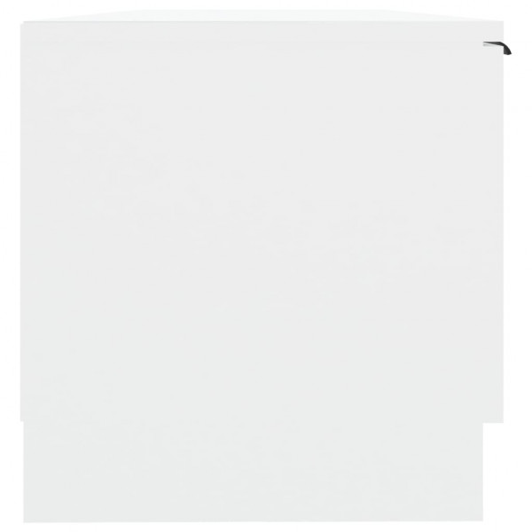 Mueble de TV madera contrachapada blanco 102x35x36.5 cm M 5