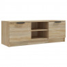 Mueble de TV madera contrachapada roble Sonoma 102x35x36.5 cm 2