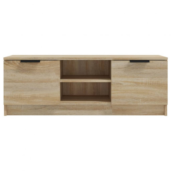 Mueble de TV madera contrachapada roble Sonoma 102x35x36.5 cm M 3