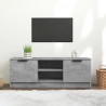 Mueble de TV madera contrachapada gris hormigón 102x35x36.5 cm 1