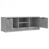 Mueble de TV madera contrachapada gris hormigón 102x35x36.5 cm 4