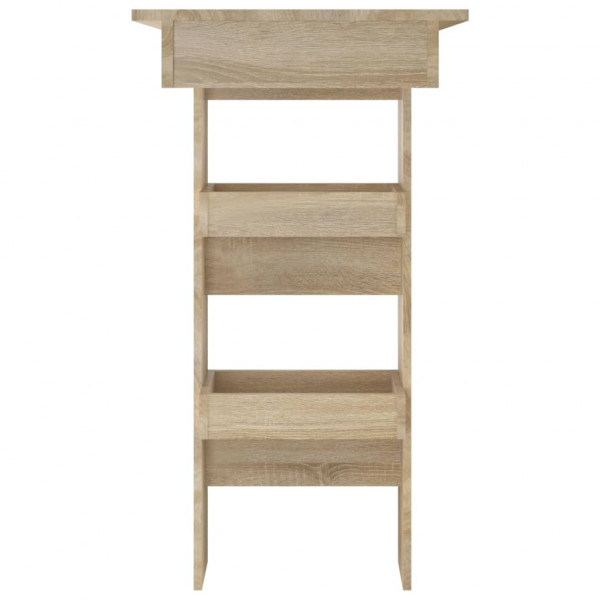Mesa de bar de pared contrachapada roble Sonoma 102x45x103.5cm M 4
